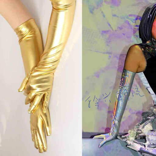 レザー グローブ レディース ロング ショート セクシー ゴム パテントレザー 手袋 タイト ダンス ステージ 衣装 コスプレ 撮影用 ゴールド シルバー 黒 レザー グローブ レディース ロング ショート セクシー ゴム パテントレザー 手袋 タイト ダンス ステージ 衣装 コスプレ 撮影用 ゴールド シルバー 黒
