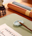 書道 下敷き フェルト ウール 縁取り 毛筆 絵画 小さい デスクマット 柔らかい 染みない 習字 練習 小学生 写経 敷物 シンプル 無地 緑 赤 白