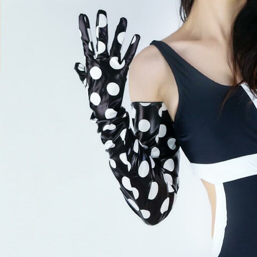 レザー グローブ レディース ロング 水玉 ドット フィット パテントレザー PU フェイクレザー かわいい コスプレ ステージ 衣装 ゼブラ チェック レオパード 派手 個性的 白 黒 緑 レザー グローブ レディース ロング 水玉 ドット フィット パテントレザー PU フェイクレザー かわいい コスプレ ステージ 衣装 ゼブラ チェック レオパード 派手 個性的 白 黒 緑