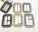 バックルのみ ベルト コート レディース スクエア 日型 金属 ハンドメイド パーツ 装飾 バラ売り ラインストーン キラキラ チェーン おしゃれ 金 銀 ガン...