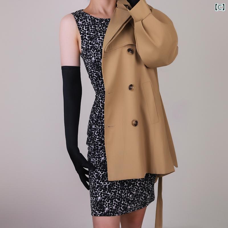 手袋 レディース ロング サテン 50cm 光沢 ドレス 誕生日 パーティー 写真撮影 ステージ コスプレ 衣装 ラインストーン 無地 ピンク 白 黒