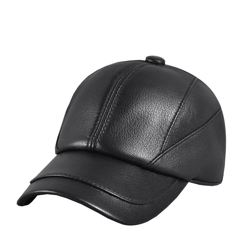 帽子 メンズ 秋冬 紳士 薄手 シープスキン 革 レザー キャップ 野球帽 カジュアル 旅行 普段使い 黒 茶色 無地 スタイリッシュ