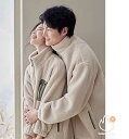 ナイトガウン レディース 暖かい カップル メンズ パジャマ 男性 冬 厚手 バスローブ ルームウェア ミモレ丈 スタンドカラー ボタン ジップアップ ポケット...