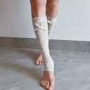 ベリーダンス ソックス レディース 靴下 レッグカバー 衣装 メッシュ 薄手 伸縮性 レース エレガント 練習用 アクセサリー ステージ コスチューム 発表会 ...
