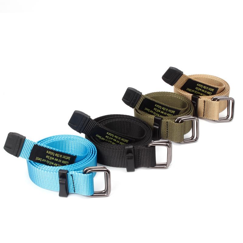 ベルト メンズ 穴なし 無段階 紳士 レディース 女性 婦人 男女共用 韓国 薄手 調節 サッシュベルト キャンバス 合金 カジュアル 普段使い 緑 青 黄色 プリント 文字 ダブルリング