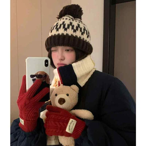 ニット帽 レディース 大人 韓国 普段使い 外出用 ウール 秋冬 保温 暖かい 防寒 厚手 ポンポン おしゃれ カジュアル 柄 茶 グレー ニット帽 レディース 大人 韓国 普段使い 外出用 ウール 秋冬 保温 暖かい 防寒 厚手 ポンポン おしゃれ カジュアル 柄 茶 グレー