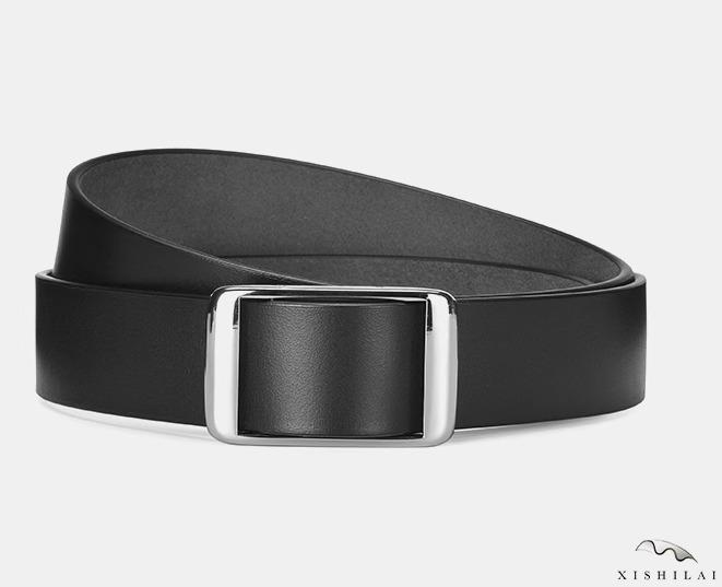 ベルト メンズ 穴なし 無段階 紳士 合金 牛革 レザー ビジネス フォーマル 普段使い ギフト 黒ゴールド シルバー 無地 フィットバックル シンプル