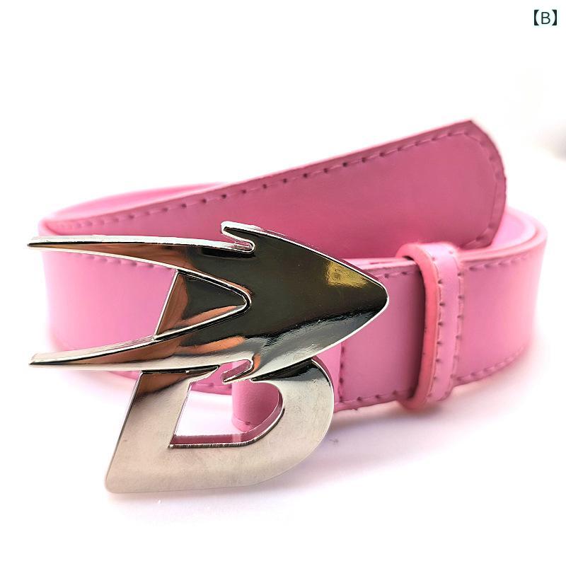 ベルト レディース おしゃれ 太め 韓国 夏 装飾 ジーンズ スーツ パンツ 黒 かっこいい PUレザー ピンク 白 大人 バックル