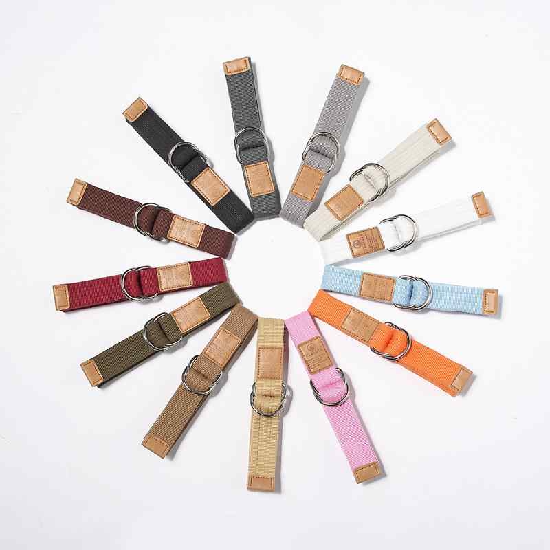 ベルト メンズ 穴なし 無段階 紳士 レディース 女性 婦人 男女共用 韓国 調節 サッシュベルト キャンバス 合金 カジュアル 普段使い トレーニング オレンジ 白 黒 無地 ダブルリング(4)