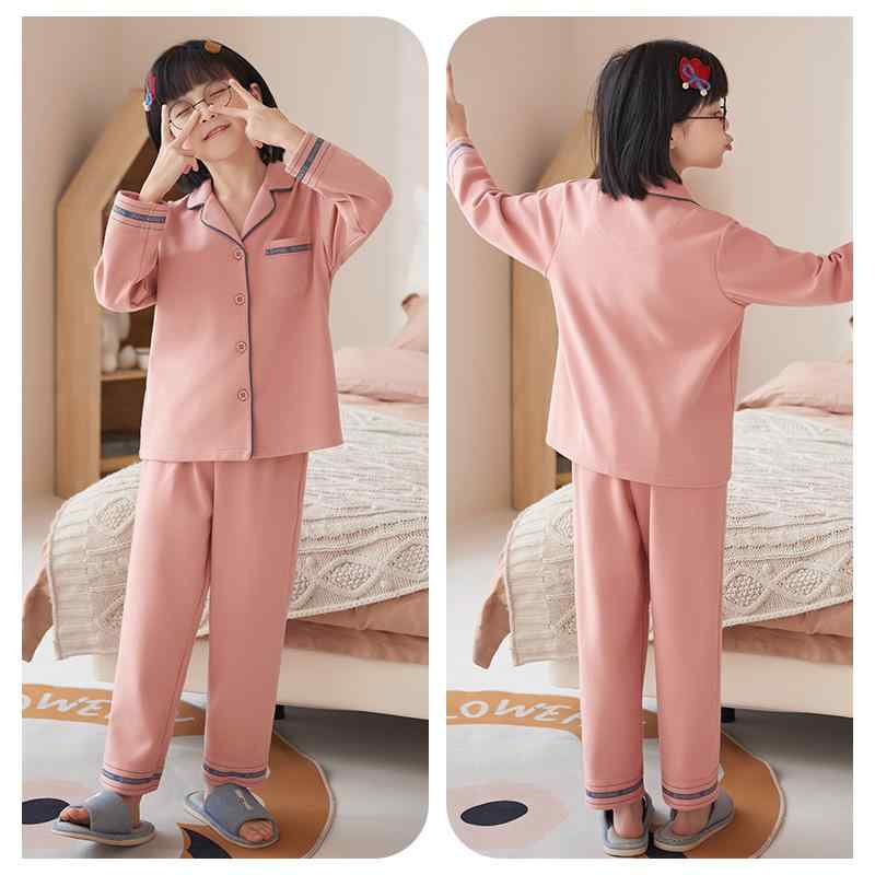 パジャマ キッズ 長袖 女の子 上下セット 子供服 トップス ズボン 前ボタン ウエストゴム ルーム
