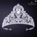 ヘアアクセサリー 結婚式 ウェディング 韓国 ラインストーン 合金 メッキ クラウン ゴールド シルバー パーティー新婦 シンプル キラキラ 華やか きれいめ ...