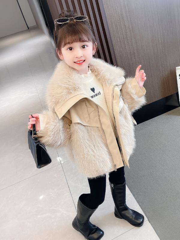 ジャケット 冬 キッズ アウター 女の子 秋 赤ちゃん 韓国 ジップアップ ハイネック ポケット もこもこ ビッグカラー 厚手 ワンポイント タグ 普段使い レジャー かわいい ピンク アプリコット
