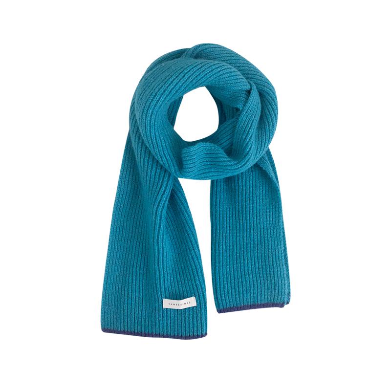 マフラー レディース かわいい 冬 暖かい 防寒 防風 保温性 柔らかい ウール リブ ギフトバッグ 普段使い 旅行 韓国 カジュアル 赤 青 アイボリー