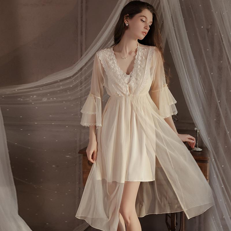 セクシー ネグリジェ ナイト ベビードール ランジェリー 涼しい クール 快適 キャミソール ガウン 夏 女性 ガウン 胸パッド レース メッシュ ガウン ふんわり