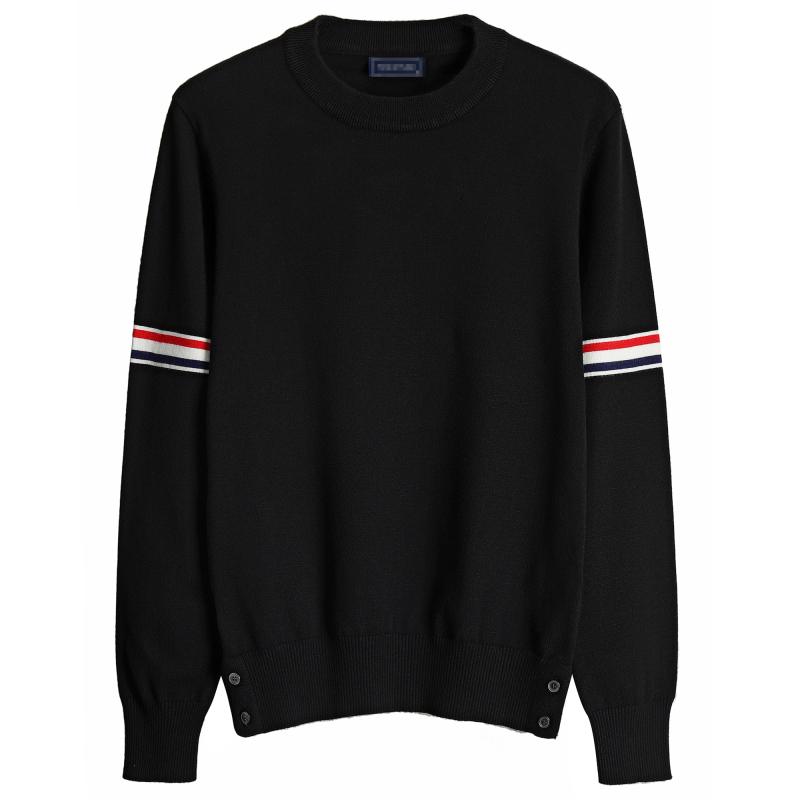 セーター メンズ おしゃれ 秋冬 クルーネック レトロ スクール風 長袖 スリムフィット ニット プルオーバー 大きいサイズ シンプル カ..