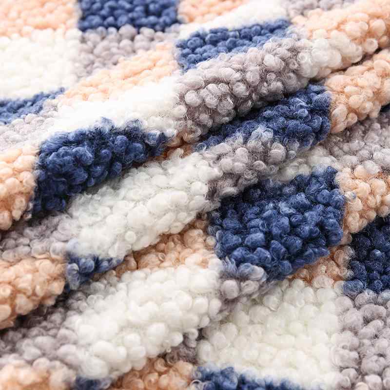 生地 ふわふわ 布 厚手 ハンドメイド 手芸 リメイク 人形 着ぐるみ 背景 装飾 衣装 ソファカバー かわいい ピンク 青 チェック柄