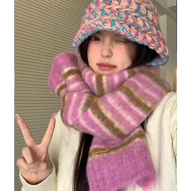 レディース マフラー ロング 大きめ 韓国 普段使い 外出用 厚手 ふわふわ 暖かい 防寒 風よけ 保温 秋..