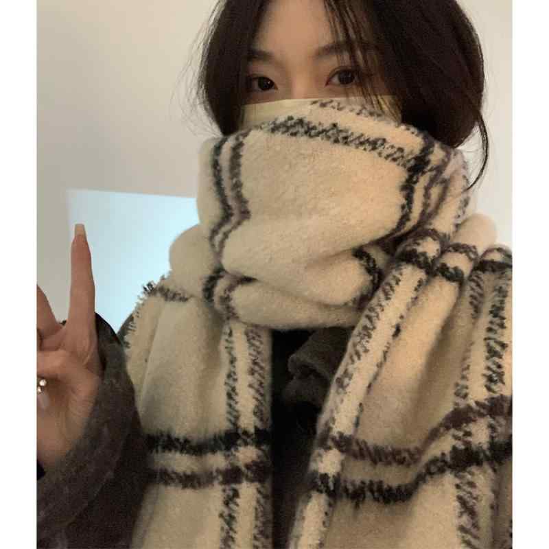 マフラー レディース かわいい 女性 婦人 ティーン 韓国 冬 厚手 暖かい 保温 ショール カジュアル 普..