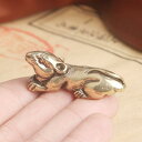 置物 インテリア 真鍮 干支 ネズミ 卓上 装飾 小さめ 軽量 ブロンズ 彫刻 工芸 文化 伝統的 チャイナ風 レトロ 銅 リビング 玄関 精巧