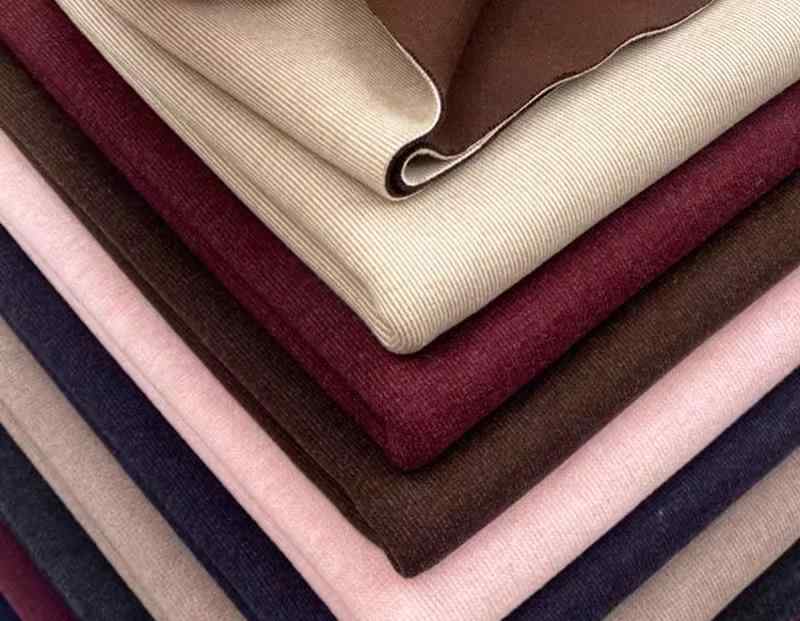 シェニール 生地 秋冬 ピンストライプ 暖かい ウォームパンツ スカート 衣類 手芸 おしゃれ 快適 柔らかい 伸縮性 ベージュ 赤 ブラウン 耐摩耗性