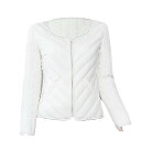 インナー ダウン レディース ライナー スリムフィット パンツ あったか 大きいサイズ ノーカラー 軽量 ジャケット ショート ポケット 厚手 長袖 冬 ジッパ...