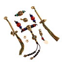 アクセサリー パーツ チベット ビーズ フルセット 真鍮 瑪瑙 DIY 文学 玩具 ネックレス 手芸 装飾 民族 仏 チャーム かっこいい