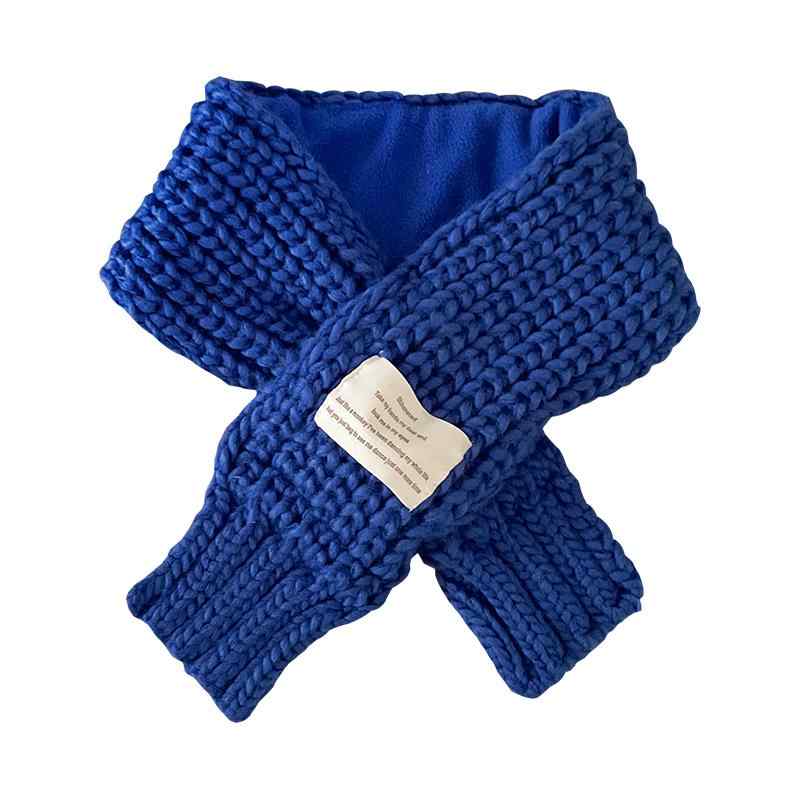 マフラー レディース 暖かい ニット 大人 女性用 冬 防寒 厚手 二層 ウール 韓国 プレゼント 保温 編み 裏起毛 ワンポイント タグ 普段使い レジャー お出かけ 無地 おしゃれ 黒 グレー 緑