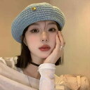 ベレー帽 レディース おしゃれ 帽子 大人 春秋 韓国 ニット 柔らかい 通気性 小顔効果 調整可能 バスク ハット 小物 レジャー 旅行 ショッピング 普段使い 無地 シンプル カジュアル フェミニン 甘い スタイリッシュ 水色 黒 アイボリー