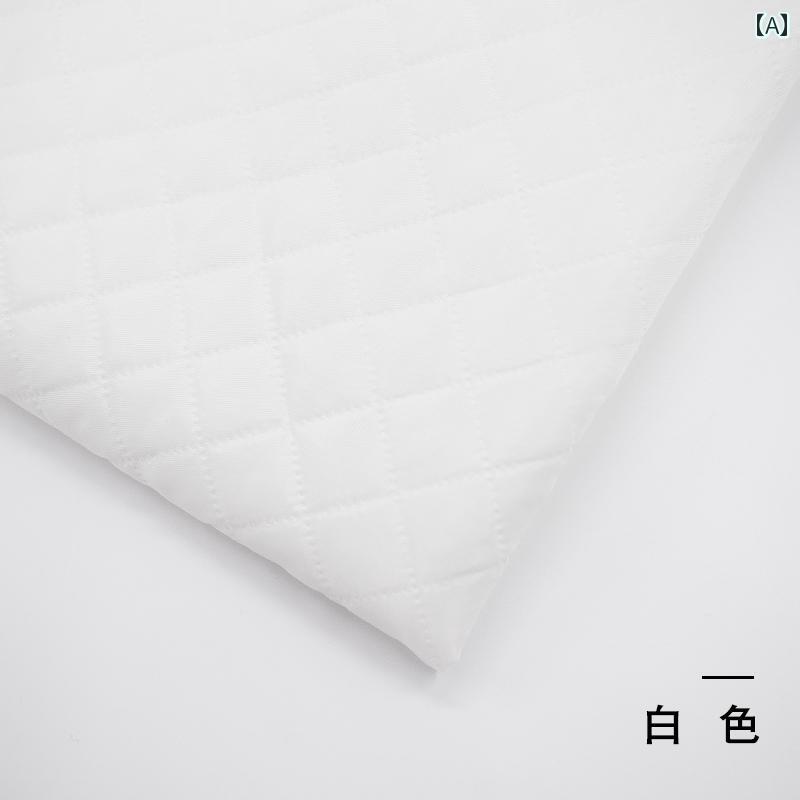 キルティング 生地 厚手 綿 両面 裏地 複合 圧縮 暖かい 柔らかい 秋冬 手作り クッション 枕 ベッド カバー シンプル カジュアル おしゃれ 白 ピンク 黒