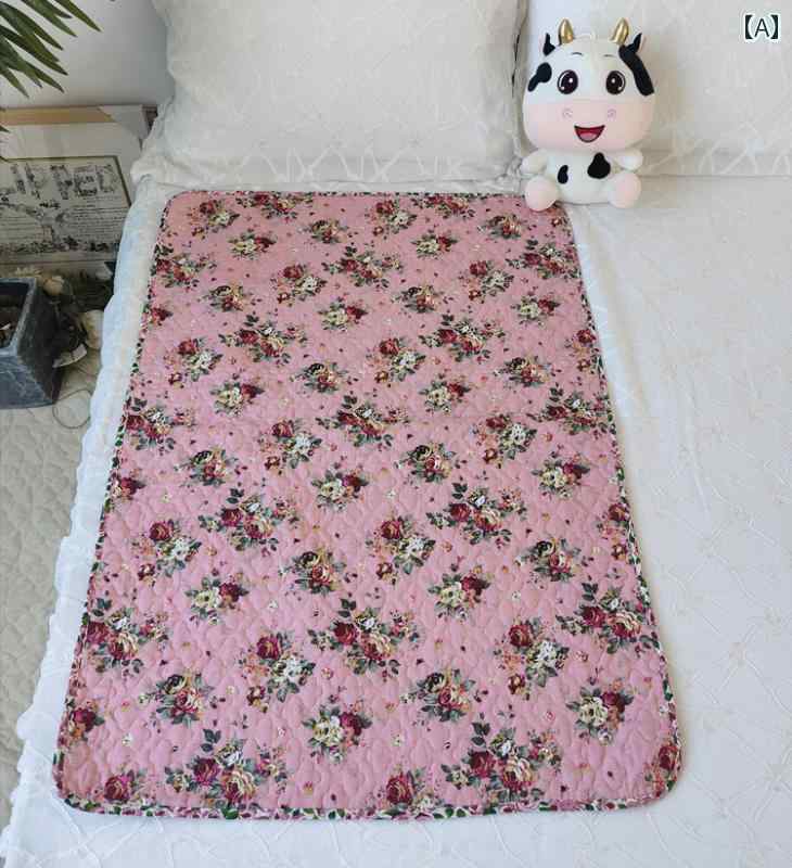 キルティング 生地 厚手 綿 パッド ベビー ベッド カバー 生理 洗える 柔らかい 暖かい マット カラフ..