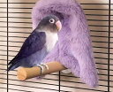 鳥用品 オウム インコ ペット 背もたれ 防風 巣 冬 厚手 暖かい もこもこ ふわふわ 紐 大きめ 小さめ 無地 ピンク グレー 茶