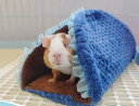 小動物 ハウス ペット用品 モルモット ハムスター 隠れ家 遊び場 テント 寝床 もこもこ ふわふわ 暖かい 防寒 厚手 保温 レース ピンク グレー 青