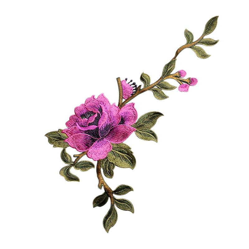 Other - ワッペン 刺繍 花 牡丹 縫い付け ソフト ハンドメイド 装飾 リメイク 補修 衣類 バッグ レトロ チャイナ風 大人 おしゃれ エレガント