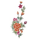 ワッペン 刺繍 花 牡丹 縫い付け 大きいサイズ ソフト 縮みにくい ハンドメイド 装飾 リメイク 補修 衣類 エスニック チャイナ風 大人 おしゃれ エレガント カラフル(3)