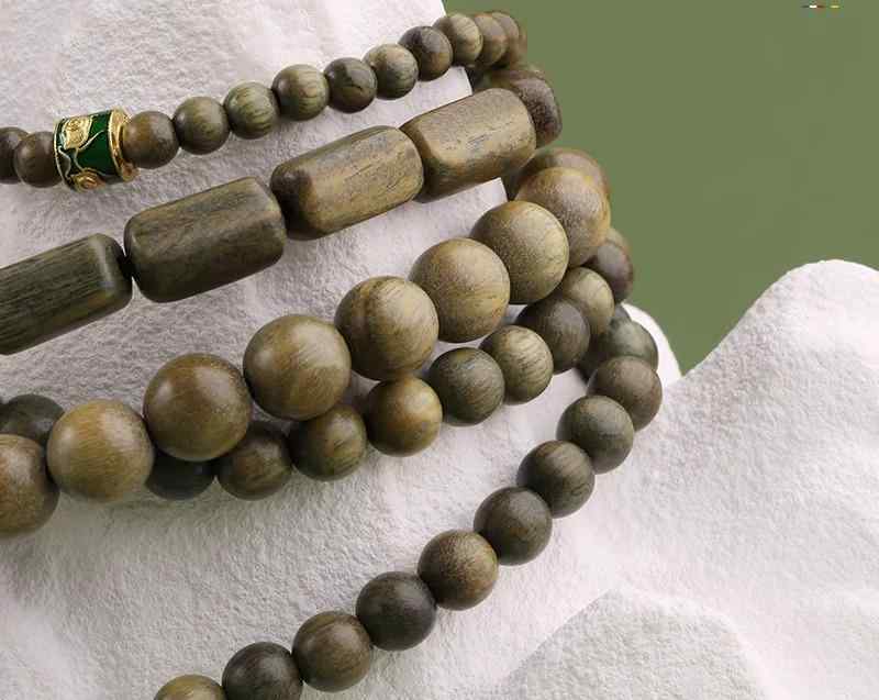 ブレスレット レディース 宮殿 緑 サンダルウッド メンズ 仏陀 ビーズ おしゃれ 普段使い 旅行 多連 シンプル 太 チャイナ風 エスニック