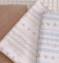 生地 コットン 布 かわいい 花柄 ストライプ プリント 幅235 長さ50cm ハンドメイド リメイク 手作り 服飾 手芸 材料 素材 資材 入学 準備 バッ...