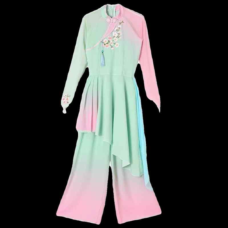 中国 舞踊 衣装 大きいサイズ レディース 女性 婦人 こども キッズ クラシック ダンス グループ 服 パ..