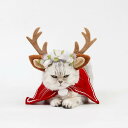 ペット 猫 服 クリスマス トナカイ 角 ヘッドバンド 帽子 アクセサリー 大きいサイズ 犬 パーティー コスチューム 調節可能 おしゃれ 写真撮影