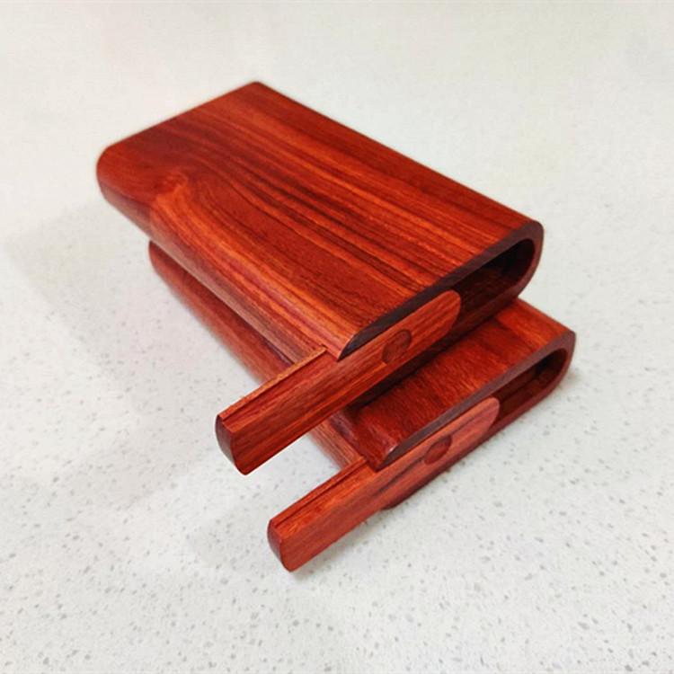 タバコケース メンズ ローズウッド 無垢材 くり抜き 木製 薄型 ポータブル レトロ カス 彫刻 マホガニー 父の日 ギフト 黒 茶 細工