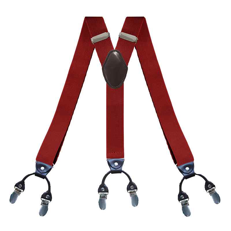 サスペンダー メンズ おしゃれ 大人 レトロ ビジネス 外出用 Y型 6クリップ 合金 滑り止め シンプル 無地 キャメル グレー ベージュ