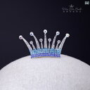 ティアラ 結婚式 花嫁 子ども 小さめ 女の子 誕生日 パーティー ヘアアクセサリー クラウン 韓国 合金 メッキ シルバー ピンク 青 カラフル シンプル うさぎ キラキラ ラインストーン かわいい