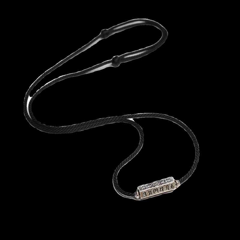 ペンダント ネックレス メンズ レディース 大人 カップル アクセサリー 民族風 エスニック 六字真言 銀..