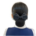 シニヨン ネット 可愛い 韓国 ヘアアクセサリー お団子 髪留め リボン 粗目 細目 シンプル 看護師 ホテル 銀行員 ビジネス 大人 青 赤 緑(4)