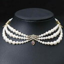 アクセサリー レディース ゴージャス きらきら パール ネックレス 真鍮 エレガント 結婚式 パーティー お呼ばれ フォーマル プレゼント ピンク 白 緑