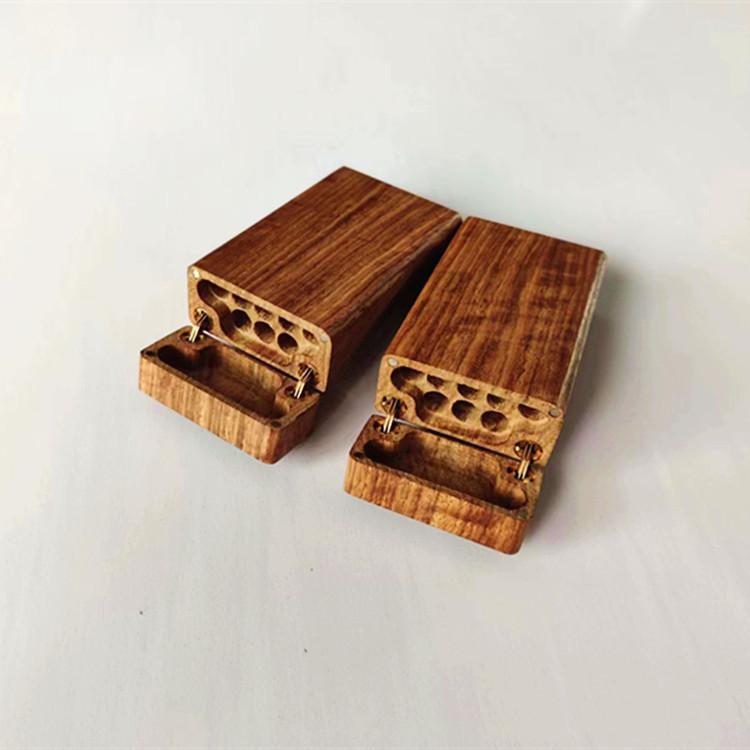 タバコケース メンズ 木製 ボックス ローズウッド 無垢材 薄型 おしゃれ ポータブル コンパクト シンプル 紳士 ギフト 普段使い 収納 ビジネス