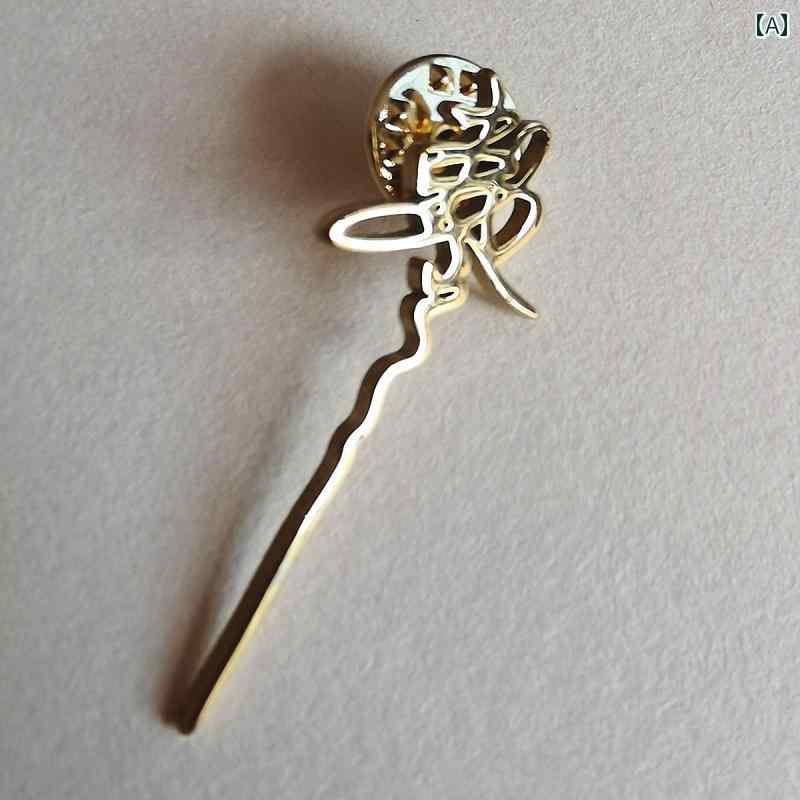 ピンバッジ バッチ アクセサリー チャイナ風 漢字 文字 ブローチ ラペル ピンズ ステンレス 鋼 おしゃれ 個性的 メンズ レディース 勅令 九字真言 マント...