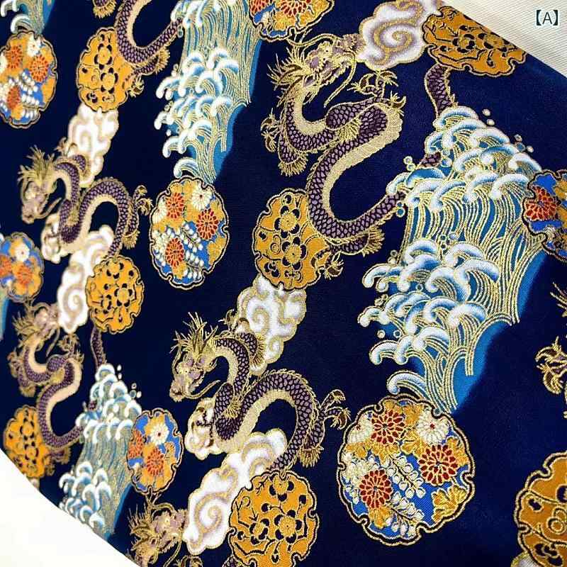 生地 おしゃれ ホットスタンピング チャイナ風 手作り 韓服 綿 ドラゴン 豪華 刺繡 柔らかい コスプレ クッション カバー ネイビー 黒