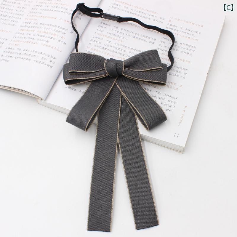 制服 リボン 蝶ネクタイ JK 中学生 高校生 コスプレ セーラー かわいい 通学 卒業式 楽々 女子 フォーマル スクール タイ 赤 黒 青 韓国 シャツ 細め