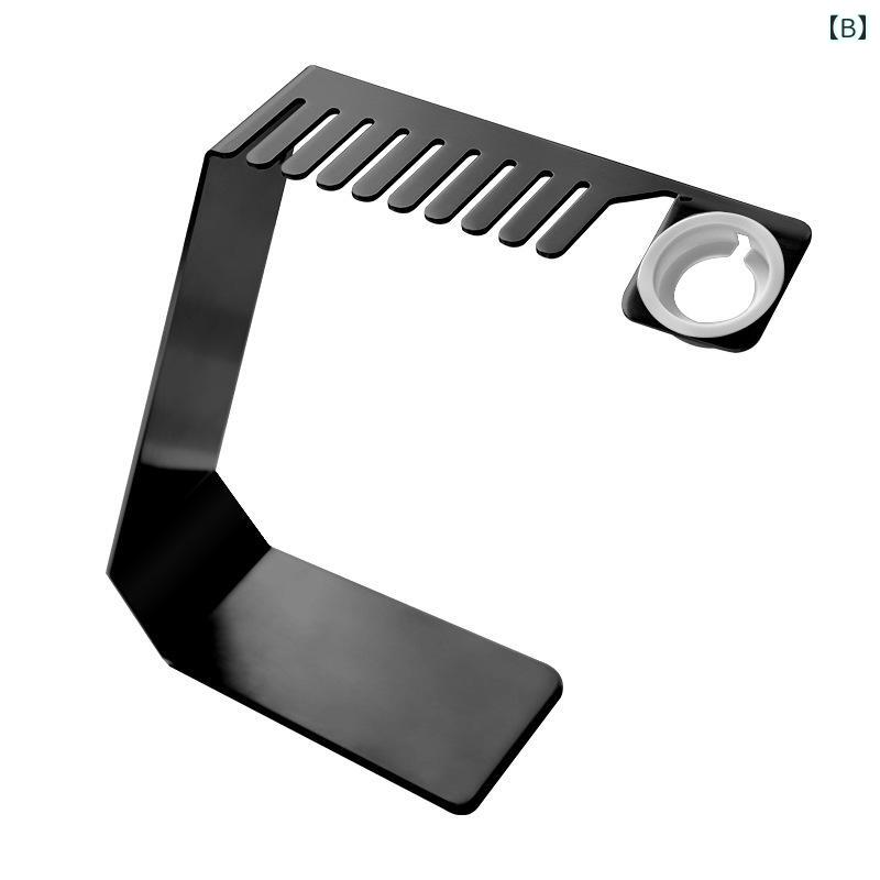 時計 バンド 収納 スマートウォッチ 充電 スタンド ラック アルミニウム 卓上 大容量 省スペース コレクション ディスプレイ シンプル おしゃれ シルバー 白 黒