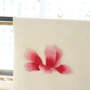 ハンカチ レディース 大人 刺繍 スクエア 小さめ 手ぬぐい モクレン 花柄 スカーフ チャイナ風 誕生日 記念日 母の日 紫 ピンク 白 無地 シンプル